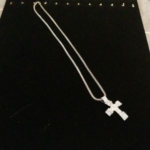 Mens cross pendant and chain